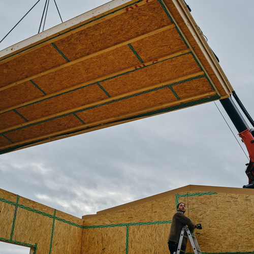 Schneller Aufbau des neuen Tiny Hauses